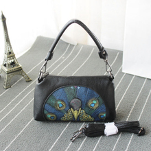 2018 Famous brand design Peacock relief pattern Female bag Fashion handbag women bag Shoulder Messenger Mini bag cell phone bag 2024 - buy cheap