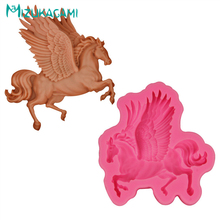 DIY Kitchen Baking Tools Food Grade Silicone Mold Flying Sky Horse Shape Chocolate Fondant Cake Decoration Mold DJ-00561 2024 - buy cheap