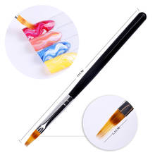 Hot sale 1Pcs Nail Drawing UV Gel Brush Painting Pen Wooden Handle Manicure Nail Art Tools 2024 - buy cheap