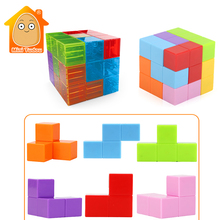 Magnetic Toys Magnetic Tiles Blocks Mini Magnetic Designer Construction 3D Puzzle Cube Educational Toys for Children Girls Boys 2024 - buy cheap