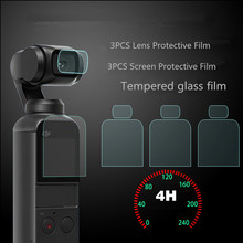 Dji osmo película de vidro temperado para câmera, gimbal, lente & filme protetor de tela, ultra-fina, película transparente de alta definição 2024 - compre barato