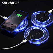 JKing Беспроводной Зарядное устройство QI зарядного устройства для iPhone X 8 Samsung Note8 S8 S7 S6 Edge Desktop Зарядное устройство быстро Беспроводной зарядки Зарядное устройство 2024 - купить недорого