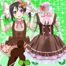 Lovelive! Cosplay Costume Anime Love Live Nico Yazawa Cosplay Costumes Maid Dress Japan Girl Candy Uniform Outfit Christmas gift 2024 - buy cheap