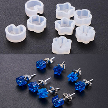 Molde de resina para joias, formas decorativas transparentes de silicone com flores secas 2024 - compre barato