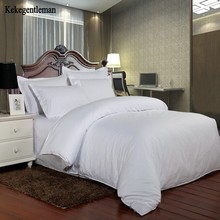 Juego de cama de algodón de 100% para Hotel, ropa de cama de lujo de Color sólido, línea de cama satinada, individual, completo, tamaño King Size 2024 - compra barato