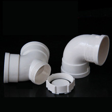 gogo PVC elbow drain pipe PVC connector 90 degrees angle bend down pipe fittings 110mm 2024 - buy cheap