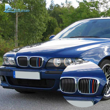 Airspeed 3 шт./лот, накладка на переднюю решетку автомобиля, полосы для автоспорта, наклейки для BMW 5 серии E39 M5, 1998-2003 2024 - купить недорого