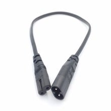 Conector macho IEC320 C8 a IEC320 C7, Cable hembra de extensión de alimentación C7 a C8 para PDU UPS, Cable convertidor de 0,3 M/1,8 M/5M 2024 - compra barato