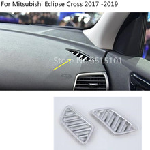 Embellecedor de marco para rejilla de ventilación de Aire Acondicionado Delantero de coche, embellecedor de cubierta mate de ABS para Mitsubishi Eclipse Cross 2017 2018 2019 2020 2024 - compra barato