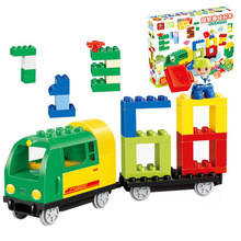 Bloques de construcción de coche montessori para bebé, juguete de bloques de construcción de camión, modelo, Kits de construcción, juguetes de aprendizaje, 80 Uds. 2024 - compra barato