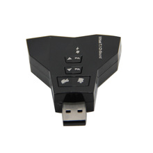 Внешний 7,1 канальный USB 3D Звуковая карта аудио для ноутбука ПК для Macbook двойной Виртуальный 7,1 USB 2,0 кабель адаптер 2024 - купить недорого