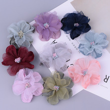 10 шт., 8 цветов, шифоновые мини-цветы для свадебных приглашений, искусственные цветы для украшения платья 2024 - купить недорого