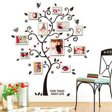 DIY Família Photo Frame Árvore Adesivos de Parede Home Decor Sala Quarto adesivos de Parede Decalques Poster Casa Decoração Papel De Parede 2024 - compre barato