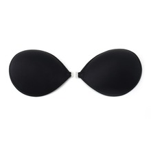 Sutiã push up adesivo feminino, "venda imperdível, fechamento frontal, sexy, invisível, sem alça, sutiã, push up, silicone, pegajoso, costas nuas, a b c d 2024 - compre barato