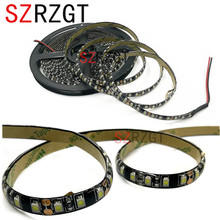 SZRZGT-tira de luces LED impermeable IP65, color negro, PCB 3528, 600, 120LED/m, blanco cálido, frío, azul, verde y rojo, 5 m/lote 2024 - compra barato
