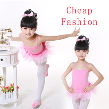 2019 Cheap Cotton Sexy Leotard Cross Back Girl Gymnastics Dance Dress Kids Ballet Tutu Skirt Tulle Tutu 2024 - buy cheap