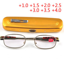 New Reading Glasses High Grade Film Optical Lens Glasses Reading Eyewear Metal Frame Eyeglasses Gafas De +1.0 +1.5 +2.0 To +4.0 2024 - buy cheap