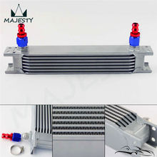 Universal Aluminum Oil Cooler AN8 7 Row Engine Transmission Oil 8-AN Cool System for Universal cars + Hose end/Adapter 2024 - buy cheap