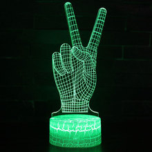 Lámpara LED 3D con temática de Victoria, 7 colores con cambio de luz nocturna, lámpara táctil de Ambiente, regalo de Navidad, envío directo 2024 - compra barato