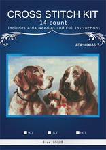 oneroom dog family Embroidery Needlework Crafts 14CT Unprinted DMC DIY Quality Cross Stitch Kits Handmade Arts Decor 2024 - buy cheap