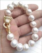 NEW  2018 leopard head 10-11MM  Natural freshwater pearl bracelet 8" 2024 - buy cheap
