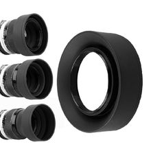 Cubierta de lente de goma plegable, gran angular, 3 etapas, 49/52/55/58/62/67/72/77mm, accesorios de cámara, pieza de repuesto 2024 - compra barato