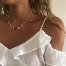 Fashion Gold Cowrie Shell Choker Necklace for Women Girl Bohemian Seashell Beach Summer Jewelry Gift XZ011 2024 - buy cheap