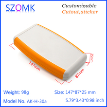 4 pieces, 145*87*25mm diy plastic handheld box 9V battery holder enclosure electronics project box hot sales szomk plastic case 2024 - buy cheap