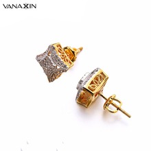 Pendientes de plata de ley 925 Punk clásico Brincos fiesta Hiphop pendientes para las mujeres clásico AAA Cubic Zircon de cristal 2024 - compra barato