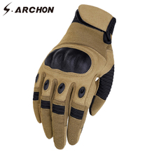 S.ARCHON-guantes tácticos de dedo completo para hombre, manoplas militares de combate, antideslizantes, de goma, para motocicletas y bicicletas 2024 - compra barato