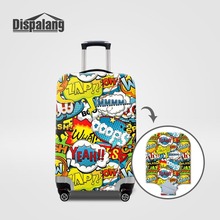 Newest Cartoon Travel Suitcase Cover For 18-32 Inch Case Waterproof Trolley Case Cover Elastic Luggage Cover Travel On The Road 2024 - buy cheap