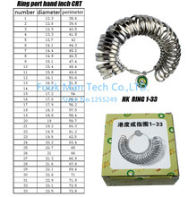 ¡Envío gratis! Calibrador de anillo de tamaño HK, herramientas de tamaño de anillo, herramienta de medida de anillo 2024 - compra barato