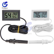 Mini LCD Digital Thermometer Hygrometer Temperature Indoor Convenient Temperature Sensor Humidity Meter Gauge Instruments Cable 2024 - buy cheap