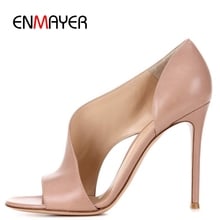 ENMAYER  PU  Basic Casual  women shoes  fashion super high  women sandals summer 2019  gladiator sandals women size 35-45 LY1246 2024 - buy cheap