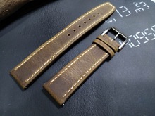 20 21 22 mm hechos a mano nuevos de alta calidad de cuero genuino clásico correa de reloj accesorios correas de reloj pulsera reloj vintage 2024 - compra barato
