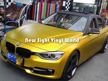 High Quality Gold Matte Metallic Wrap Matte Gold Metal Vinyl Wrap Roll Air Free Car Wraps 2024 - buy cheap