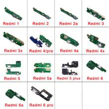 Charger USB Connector Port Dock Charging Flex Cable For Xiaomi Redmi 1s 2 3 4 4a 4x 5A 5 6A 6 Pro Plus Charger PCB Flex 2024 - buy cheap