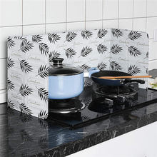Home Kitchen Stove Foil Plate Prevent Oil Splash Cooking Hot Baffle Kitchen Tool Aluminum foil Kitchen Oil Splash Guard @C 2024 - buy cheap