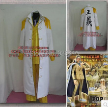 One Piece Admiral Akainu Sakazuki Cosplay Marine white yellow apes Costume Akainu Cosplay for men/adults/party 2024 - buy cheap