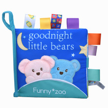 Soft 3D Baby Cloth Book Newborn Early Educational Quiet Book Infant Cognitive Can Bite Reading Matter Ring Paper Rattles Book 9 2024 - buy cheap