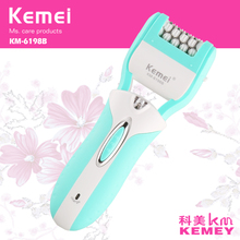 Kemei-depiladora eléctrica 3 en 1 para el cuidado de los pies, dispositivo de depilación recargable con calorías, herramienta para el cuidado de los pies 2024 - compra barato