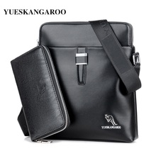 KANGAROO Luxury Brand Men Messenger Bag Casual Men Leather Business Briefcase Bag Small Crossbody Shoulder Bag Male bolsas 2024 - buy cheap