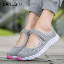 Women Flats 2022 women shoes Air Mesh Casual Shoes For Women Flats Soft Bottom Sneakers Breathable Mesh Shoes Women Moccasins 2024 - buy cheap