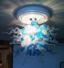 Free Shipping UL/CE 110v/220v LED Blown Glass Art Modern Bedroom Ceiling Light 2024 - buy cheap