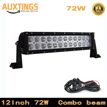 Barra de luz LED impermeable para camión, remolque, 4x4, 4WD, SUV, ATV, haz combinado, 12 pulgadas, 5700LM, 72W 2024 - compra barato