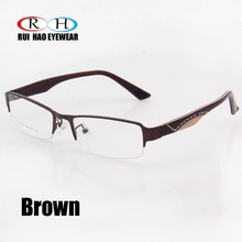 RUI HAO-gafas con montura de acero inoxidable para hombre, lentes de moda, diseño de marca, Unisex 2024 - compra barato