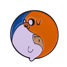 Finn & Jake in a yin and yang style Pin 2024 - buy cheap
