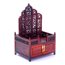 Rama de madera de caoba roja, artesanía de madera de acerbo, tocador de imitación Ming y Qing, modelo de muebles en miniatura, escritorio de Buda 2024 - compra barato