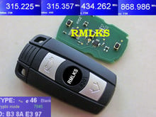 RMLKS Remote Car Key For 3 Button Smart Card With HU92 Uncut Blade FSK 315mhz 433MHZ 868MHZ ASK315MHZ PCF7945 Chip CAS System 2024 - buy cheap