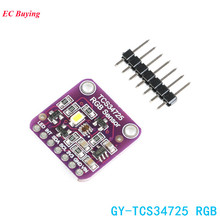 Tcs34725 rgb sensor módulo CJMCU-34725 cor sensor GY-TCS34725 iic led para arduino eletrônico diy placa de desenvolvimento 2024 - compre barato